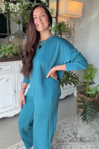 Coziness Top Teal by Umgee