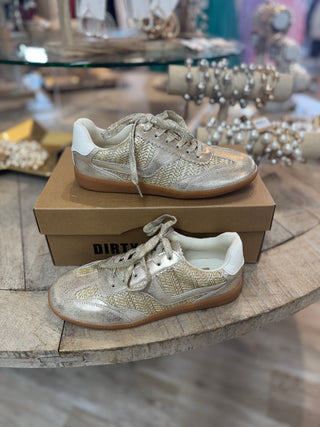 Tropics Braided Metallic Sneakers Gold by Chinese Laundry Shoes Dirty Laundry