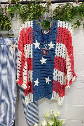Red White and Beautiful Sweater