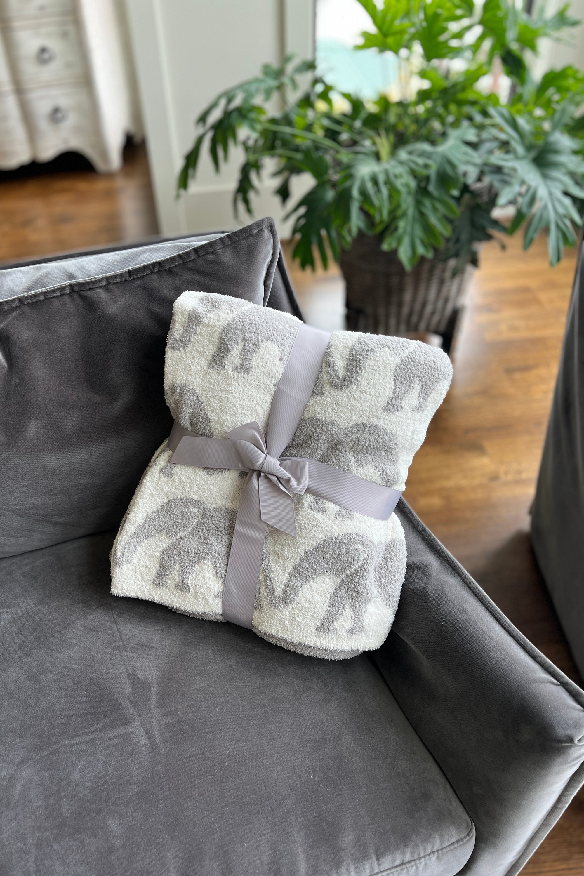 Comfy Luxe Elephant Blanket *Restock!-Blanket-Carol's Boutique, located in Jasper, Alabama
