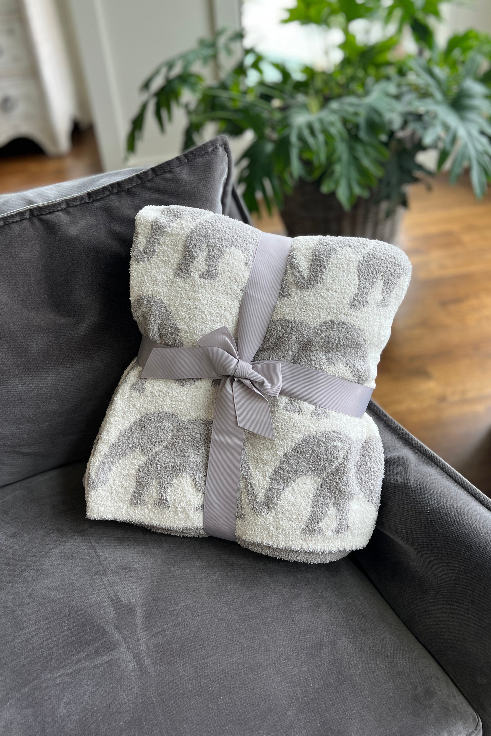 Comfy Luxe Elephant Blanket *Restock!-Blanket-Carol's Boutique, located in Jasper, Alabama