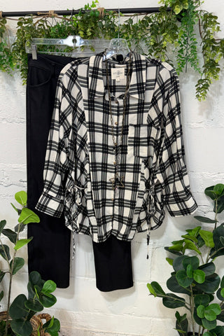 Elliott Top Black by Umgee Shirts & Tops Umgee