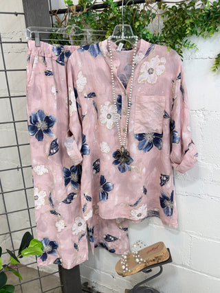 Oceanside Linen Pants Blush Pants S F Moda