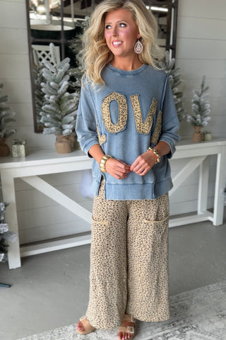 Wild in Love Washed Denim by Easel Shirts & Tops Easel