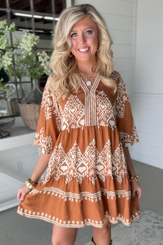 Aubrey Dress Camel Dresses Gigio