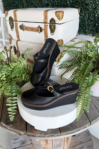 Me Time Black Wedge by Corkys