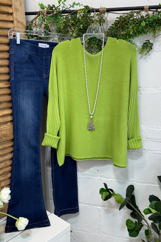 Outer Banks Sweater Lime Sole Luna