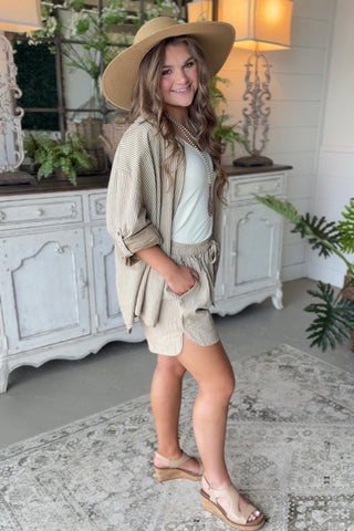 St Pete Shorts Taupe shorts Giada Fashion