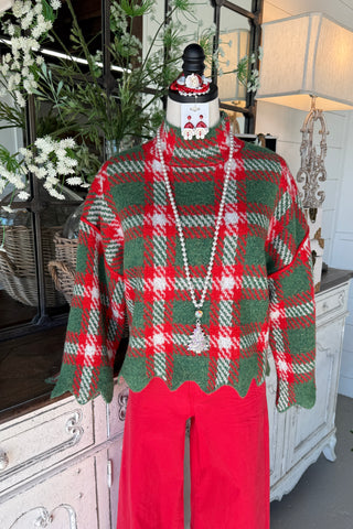Cheerful Knit Sweater Green by Entro Sweater Entro