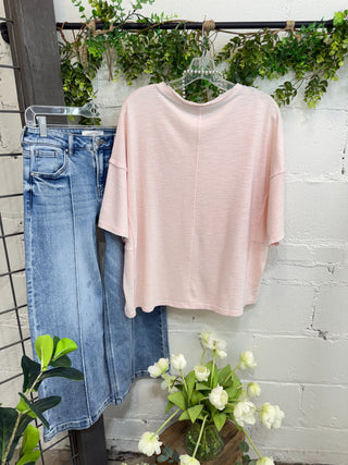 Call My Blush Top by Easel Shirts & Tops Easel