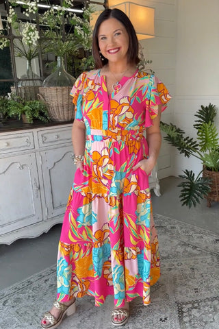 Pretty Girl Long Dress Pink Dresses Oddi