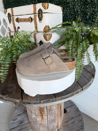 Maire Clogs Dk Taupe by Yellow Box Shoes Yellow Box