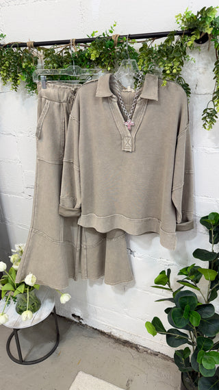 Charleston Top Lt Mocha by Easel Shirts & Tops Easel