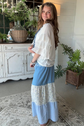 Essie Top Off White Shirts & Tops Vine & Love