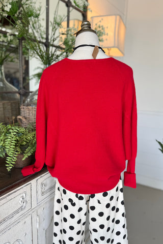 Krista Sweater Red by Umgee