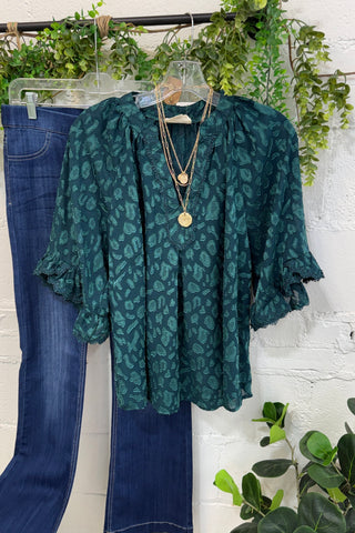 Murphy Top Teal by Umgee Shirts & Tops Umgee