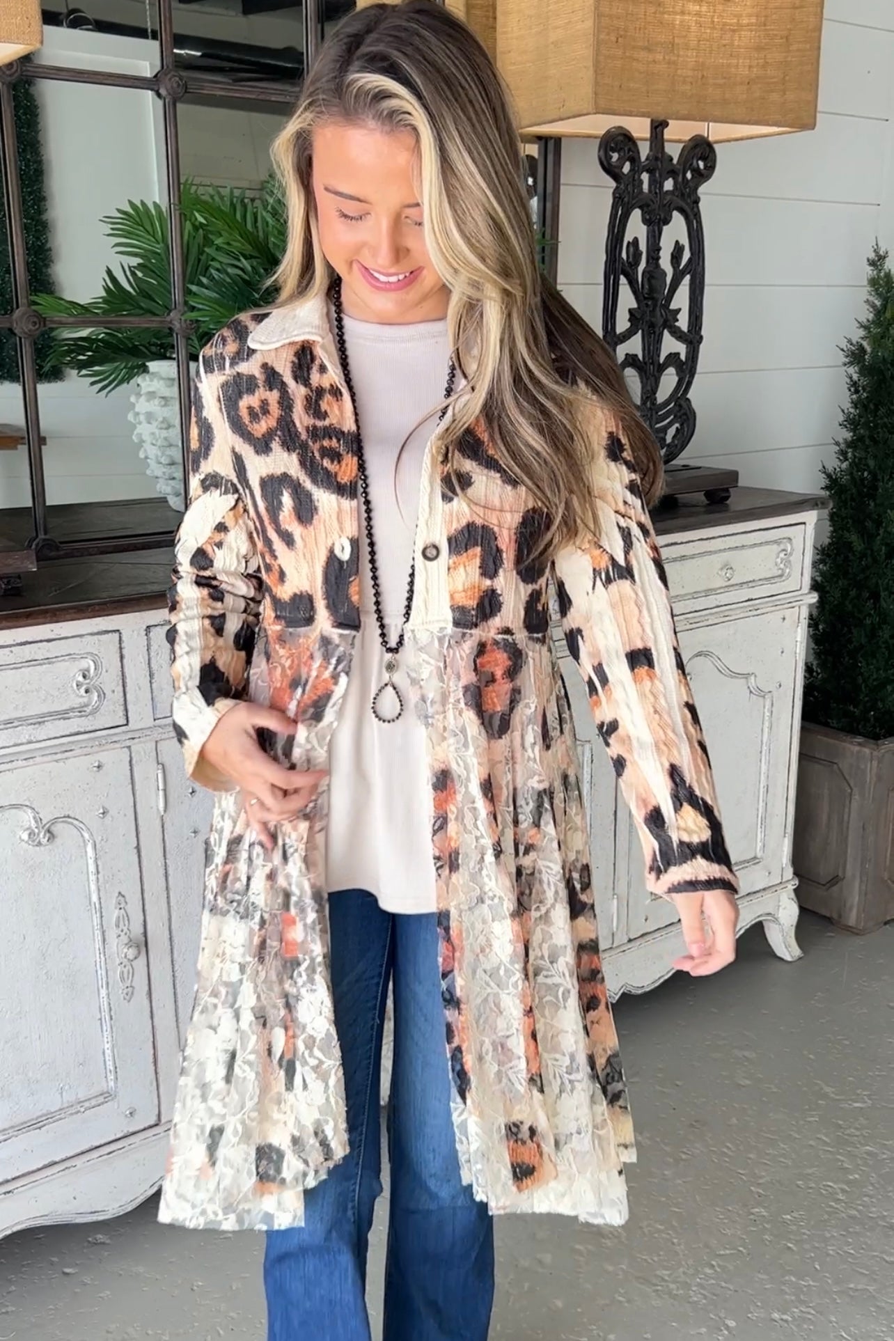 Spot On Sweater Jacket