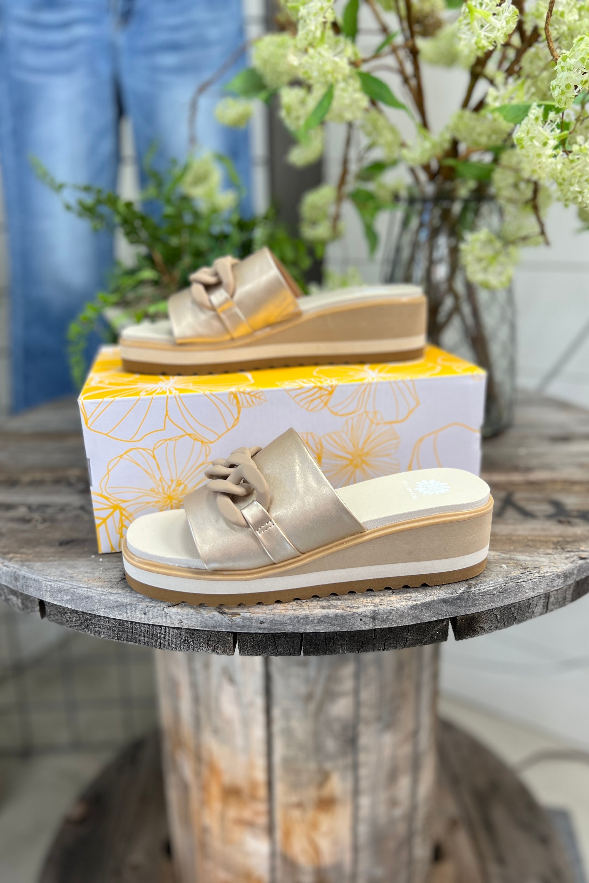 Alora Sandals  Yellow Box   