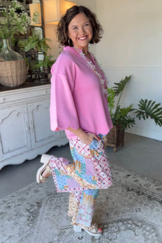 Burke Pants Pink Latte by Easel Pants Easel