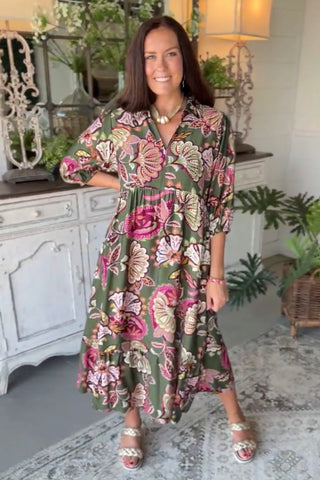 Flourish Dress Olive by Umgee