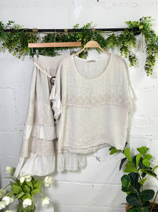 Showstopper Skirt Lt Taupe Skirt Miss Carla