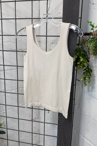 Hey Doll Tank Sand Beige Tank Top Zenana