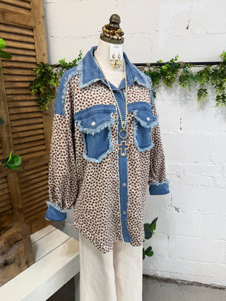 Cover Your Tracks Top Denim Mix