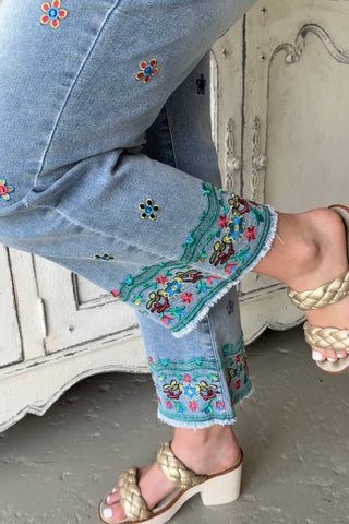 Carleen Jeans Washed Denim by Easel Jeans Easel
