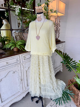 All The Frills Skirt Lemon Skirt Miss Carla