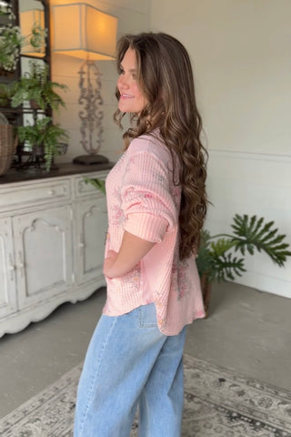 Wishful Top Pink by Easel Shirts & Tops Easel