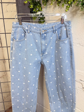 Susanne Jeans Lt Denim Jeans Peach Love