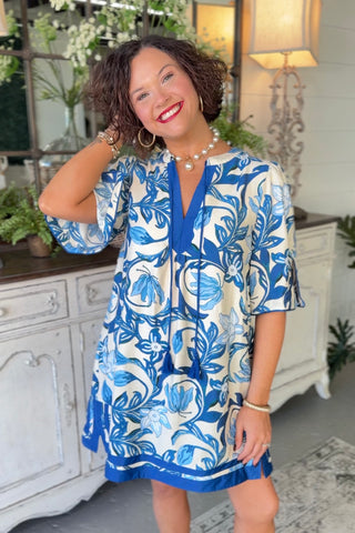 Key West Dress Blue by Umgee Dresses Umgee