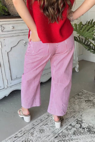 Ellie May Jeans Red Stripe by Jodifl