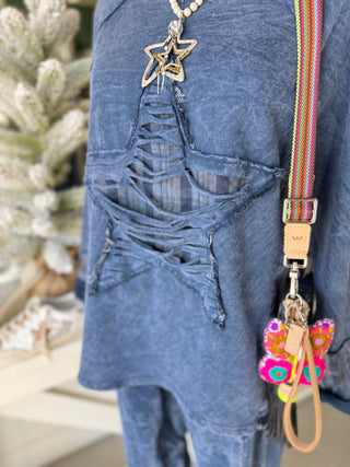 Born a Star Navy Shirts & Tops J Her