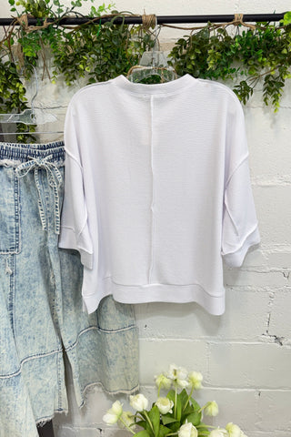 Downy Top Cornflower Shirts & Tops Zenana