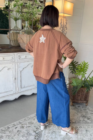 Cassidy Top Chocolate by Easel