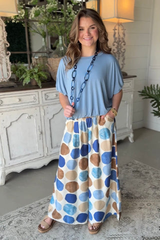 Double Bubble Top Slate Blue by Umgee Shirts & Tops Umgee