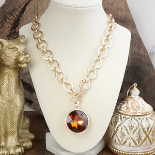 Blair Necklace Gold/Brown RESTOCK Soon Necklaces Penny Line