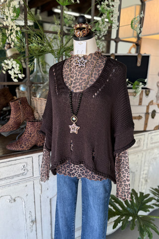 Knockout Sweater Brown Sweater Toscana 51