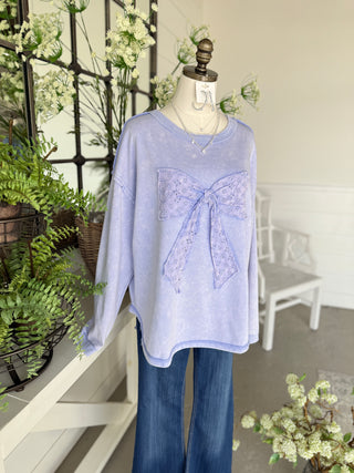 Neat Bow Lavender RESTOCk Shirts & Tops Sage & Fig