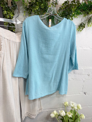 Alonna Top Aqua Shirts & Tops Sole Luna