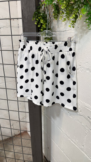 Polly Short Set White Black Short Set Oddi