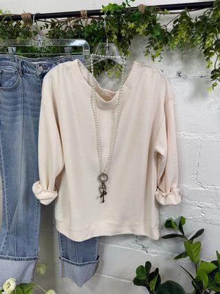 Beach Party Top Cream Shirts & Tops Tres Bien