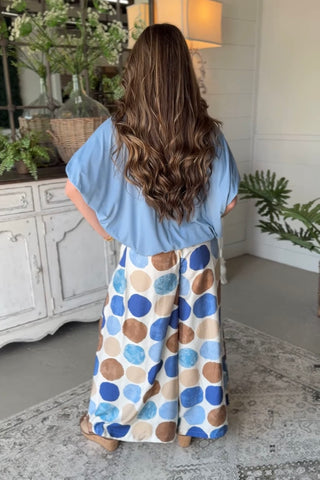 Double Bubble Top Slate Blue by Umgee Shirts & Tops Umgee