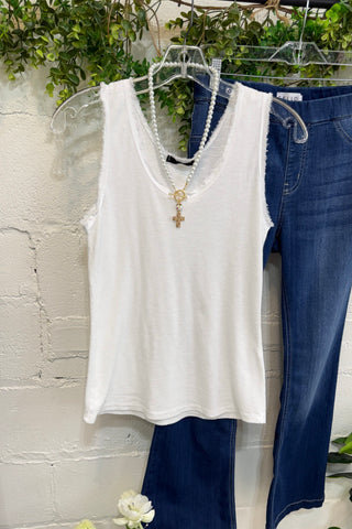 Cornelia Tank White Tank Top YOLLY