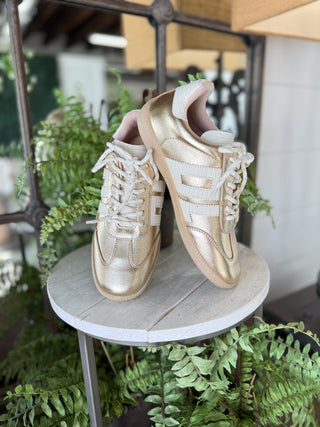 Trackstar Sneakers Gold Metallic Shoes Dirty Laundry