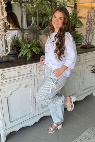 River Walk Pants White/Denim