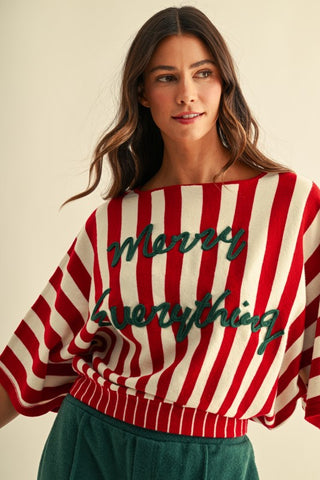 Merry Everything Sweater Red