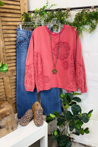 Staci Top Boho Red by Easel