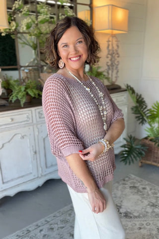 Easy Days Mauve sweater Carolina